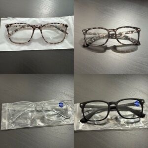 Glasses with clear lenses